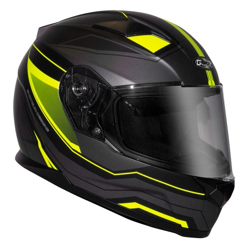 RXT Street Missile Helmet Matt Black Fluro Motorcycles R Us